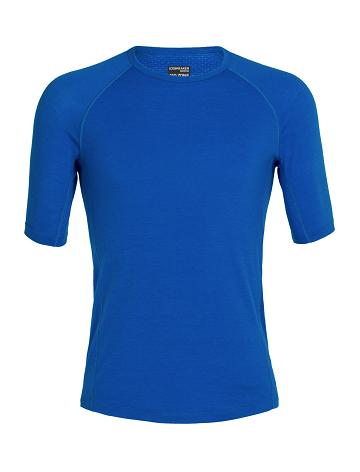 Lazurite Icebreaker BodyfitZone™ Merino 150 Zone Short Sleeve Crewe Thermal Top Men's Base Layers | AU 1333OKIR